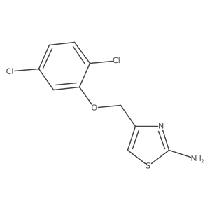 4-[(2,5-Dichlorophenoxy)methyl]-1,3-thiazol-2-amine Structure