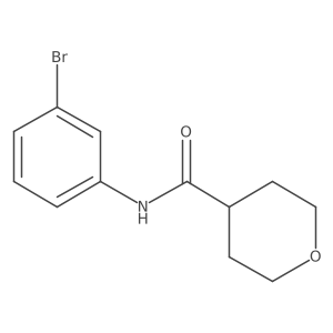 N-(3-bromophenyl)oxane-4-carboxamide Structure