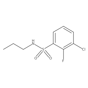 3-chloro-2-fluoro-N-propylbenzenesulfonamide Structure