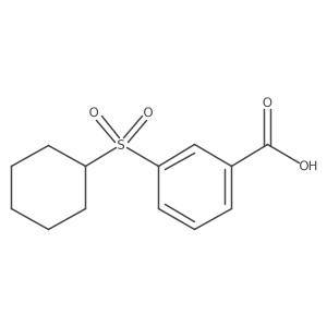 3-Cyclohexylsulfonylbenzoic acid Structure