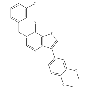 COc1ccc(-c2csc3c(=O)n(Cc4cccc(Cl)c4)cnc23)cc1OC结构式