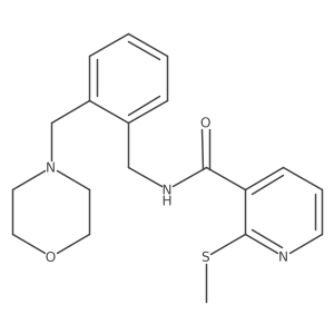 2-(methylsulfanyl)-N-({2-[(morpholin-4-yl)methyl]phenyl}methyl)pyridine-3-carboxamide Structure