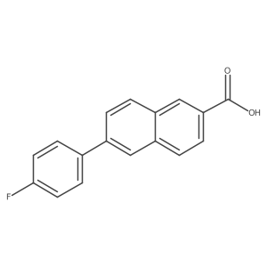 6-(4-Fluorophenyl)-2-naphthoic acid Structure
