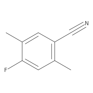 2,5-Dimethyl-4-fluorobenzonitrile Structure