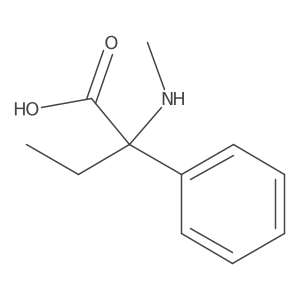2-(Methylamino)-2-phenylbutanoicacid Structure