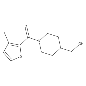 (4-(Hydroxymethyl)piperidin-1-yl)(3-methylthiophen-2-yl)methanone Structure