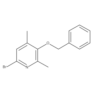6-Bromo-2,4-dimethyl-3-(phenylmethoxy)pyridine结构式