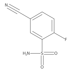 5-Cyano-2-fluorobenzenesulfonamide Structure