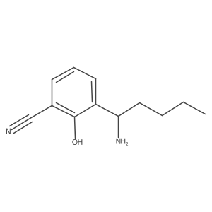 3-(1-Aminopentyl)-2-hydroxybenzonitrile Structure