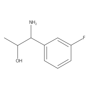 (1S,2R)-1-Amino-1-(3-fluorophenyl)propan-2-OL Structure