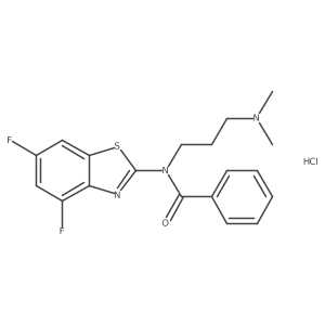 N-(4,6-difluorobenzo[d]thiazol-2-yl)-N-(3-(dimethylamino)propyl)benzamide hydrochloride Structure