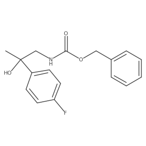benzyl N-[2-(4-fluorophenyl)-2-hydroxypropyl]carbamate Structure