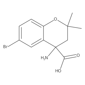 4-Amino-6-bromo-2,2-dimethylchroman-4-carboxylic acid Structure