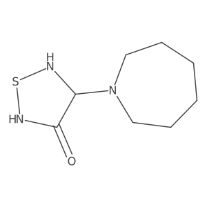 4-(Azepan-1-yl)-1,2,5-thiadiazolidin-3-one结构式