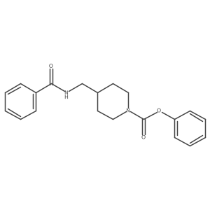 Phenyl 4-(benzamidomethyl)piperidine-1-carboxylate Structure
