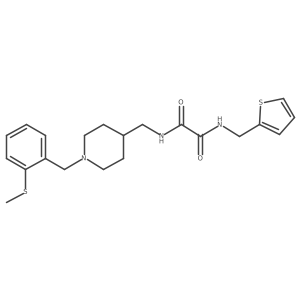N1-((1-(2-(methylthio)benzyl)piperidin-4-yl)methyl)-N2-(thiophen-2-ylmethyl)oxalamide Structure