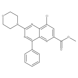 Methyl 8-chloro-2-morpholin-4-yl-4-phenylpyrido[3,2-d]pyrimidine-6-carboxylate Structure