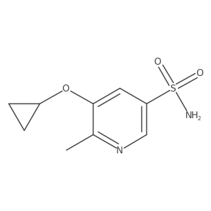 5-Cyclopropoxy-6-methylpyridine-3-sulfonamide结构式