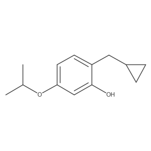 2-(Cyclopropylmethyl)-5-isopropoxyphenol Structure