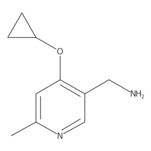 (4-Cyclopropoxy-6-methylpyridin-3-YL)methanamine结构式