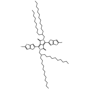 1,4-Bis(5-bromothieno[3,2-b]thiophen-2-yl)-2,5-bis(2-decyltetradecyl)pyrrolo[3,4-c]pyrrole-3,6-dione Structure