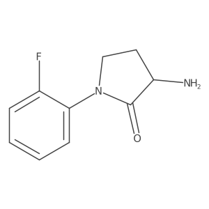 3-Amino-1-(2-fluorophenyl)pyrrolidin-2-one Structure