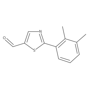 2-(2,3-Dimethylphenyl)thiazole-5-carbaldehyde结构式