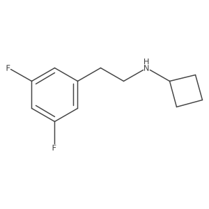 N-[2-(3,5-difluorophenyl)ethyl]cyclobutanamine Structure