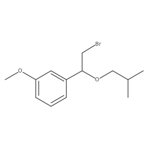 1-[2-Bromo-1-(2-methylpropoxy)ethyl]-3-methoxybenzene Structure