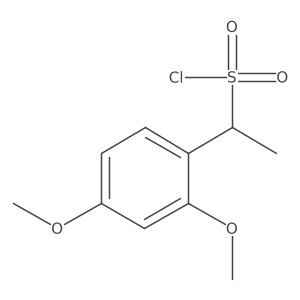 1-(2,4-Dimethoxyphenyl)ethane-1-sulfonyl chloride结构式