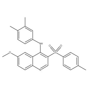 N-(3,4-dimethylphenyl)-6-methoxy-3-tosylquinolin-4-amine Structure