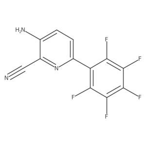 3-Amino-6-(perfluorophenyl)picolinonitrile Structure