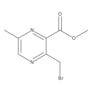 Methyl 3-(bromomethyl)-6-methylpyrazine-2-carboxylate Structure