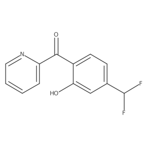 2-(4-(Difluoromethyl)-2-hydroxybenzoyl)pyridine结构式