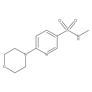 N-methyl-6-morpholin-4-ylpyridine-3-sulfonamide结构式