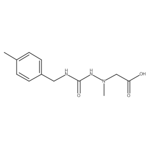 2-(1-Methyl-2-((4-methylbenzyl)carbamoyl)hydrazinyl)acetic acid结构式