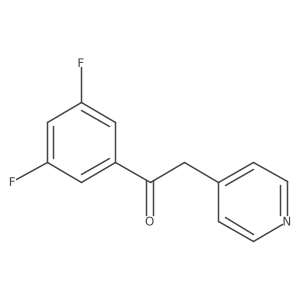 1-(3,5-Difluorophenyl)-2-(pyridin-4-yl)ethanone结构式