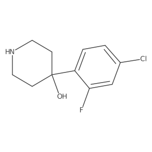 4-(4-Chloro-2-fluorophenyl)piperidin-4-ol结构式