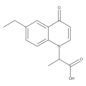 2-(6-Ethyl-4-oxoquinolin-1(4H)-yl)propanoic acid结构式
