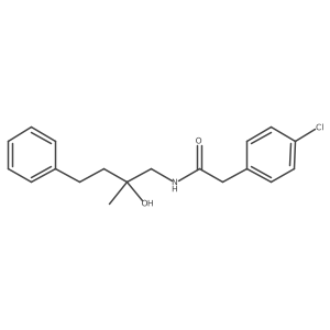 2-(4-chlorophenyl)-N-(2-hydroxy-2-methyl-4-phenylbutyl)acetamide结构式