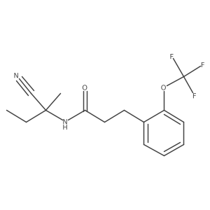 N-(1-cyano-1-methylpropyl)-3-[2-(trifluoromethoxy)phenyl]propanamide Structure