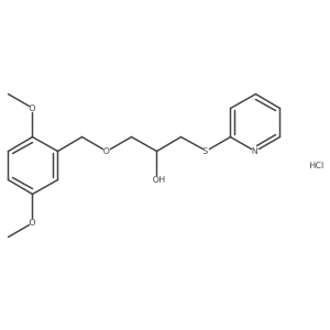 1-((2,5-Dimethoxybenzyl)oxy)-3-(pyridin-2-ylthio)propan-2-ol hydrochloride Structure