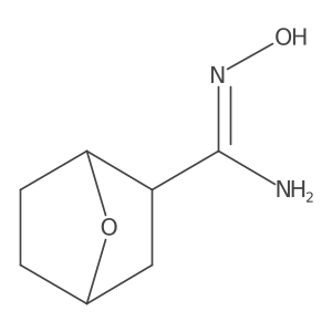 N'-hydroxy-7-oxabicyclo[2.2.1]heptane-2-carboximidamide结构式