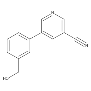 5-(3-(Hydroxymethyl)phenyl)nicotinonitrile结构式