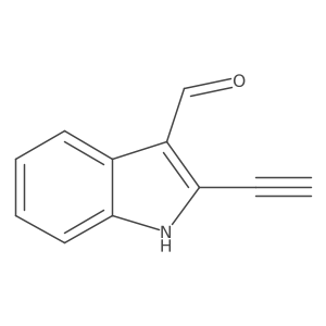 2-Ethynyl-3-formylindole Structure