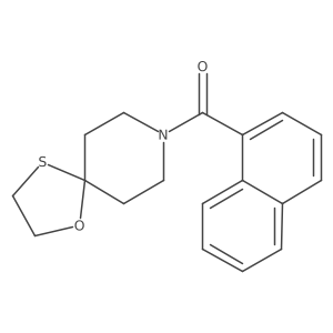 Naphthalen-1-yl(1-oxa-4-thia-8-azaspiro[4.5]decan-8-yl)methanone结构式