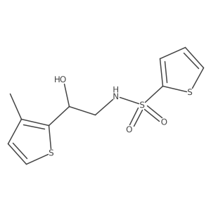 N-(2-hydroxy-2-(3-methylthiophen-2-yl)ethyl)thiophene-2-sulfonamide结构式