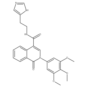 N-[2-(1H-imidazol-4-yl)ethyl]-1-oxo-2-(3,4,5-trimethoxyphenyl)-1,2-dihydroisoquinoline-4-carboxamide Structure
