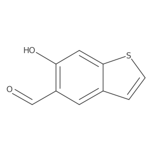 6-Hydroxybenzo[b]thiophene-5-carboxaldehyde结构式