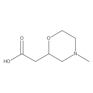 2-(4-Methylmorpholin-2-yl)acetic acid Structure